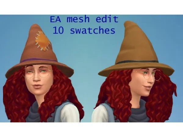 Maxis Match Tattered witch hat [Maxis edit Seasons required] by horresco - The Sims 4 Custom Content