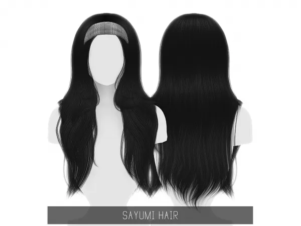 Alpha SAYUMI HAIR TODDLER CHILD - The Sims 4 Custom Content