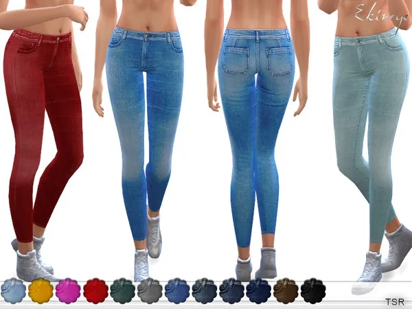 Maxis Match Mid Rise Skinny Jeans - The Sims 4 Custom Content