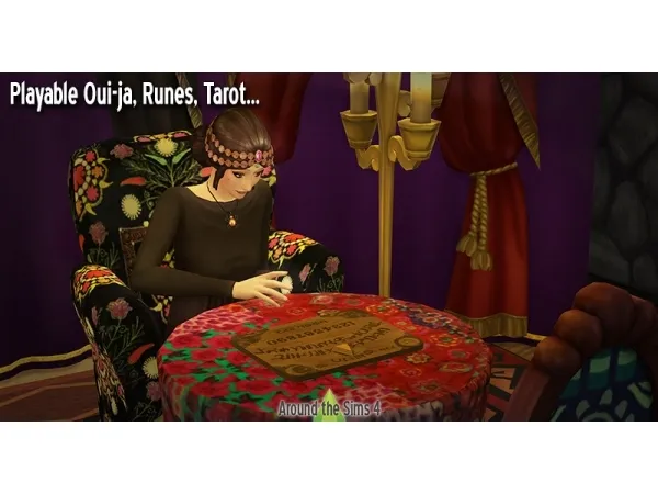 Alpha Around Playable Tarot Oui ja Runes Go Dominoes Awale - The Sims 4 Custom Content