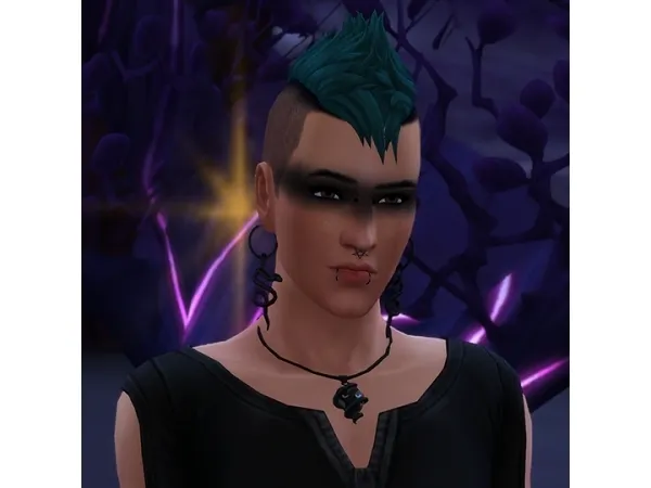 Maxis Match glammoose Realm of Magic Glowing Crystal Necklace - The Sims 4 Custom Content