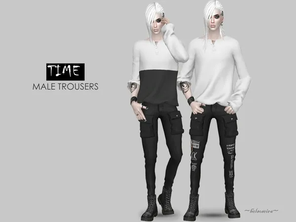 Alpha TIME Combat trousers - The Sims 4 Custom Content
