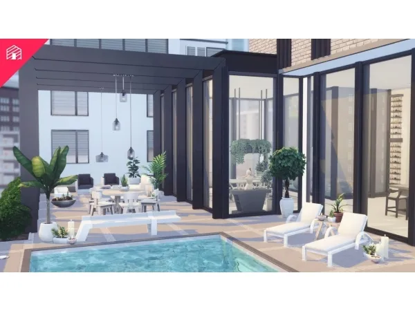 Alpha harrie Modern Scandi Penthouse - The Sims 4 Custom Content