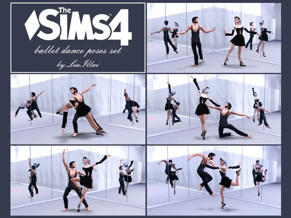 Alpha [ ] Ballet dance poses set [x5] [couple] - The Sims 4 Custom Content