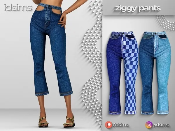 Alpha Ziggy Pants - The Sims 4 Custom Content