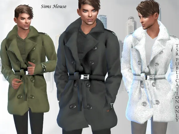 Maxis Match Men's cloak - The Sims 4 Custom Content