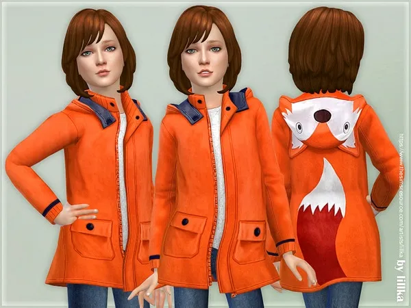 Maxis Match Fox Fisherman's Jacket - The Sims 4 Custom Content