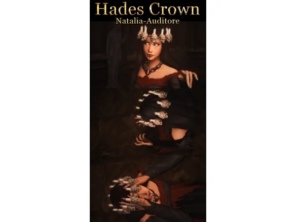 Alpha Hades skull crown Auditore by Natalia - The Sims 4 Custom Content