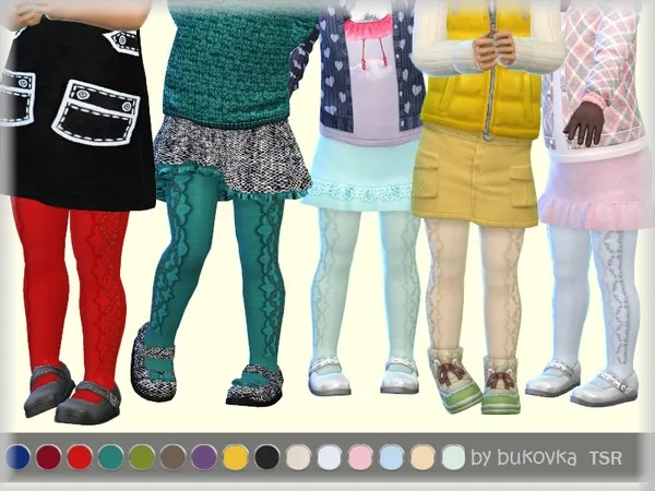 Maxis Match Lace Tights - The Sims 4 Custom Content