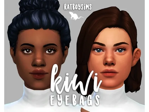 Maxis Match kiwi eyebags by ratboysims - The Sims 4 Custom Content