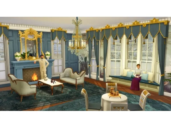 Maxis Match simmerofthedawn Victorian Sitting Room Objects - The Sims 4 Custom Content