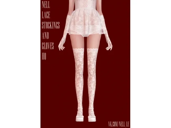 Maxis Match nell le Lace Stockings and Gloves - The Sims 4 Custom Content