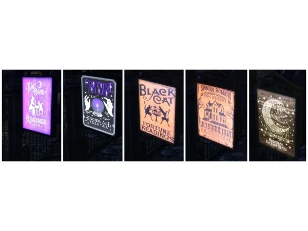 Alpha SIMBLREEN Witchy Business Sign by ObsidianQrow Sims - The Sims 4 Custom Content