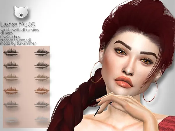 Alpha Lashes M105 - The Sims 4 Custom Content