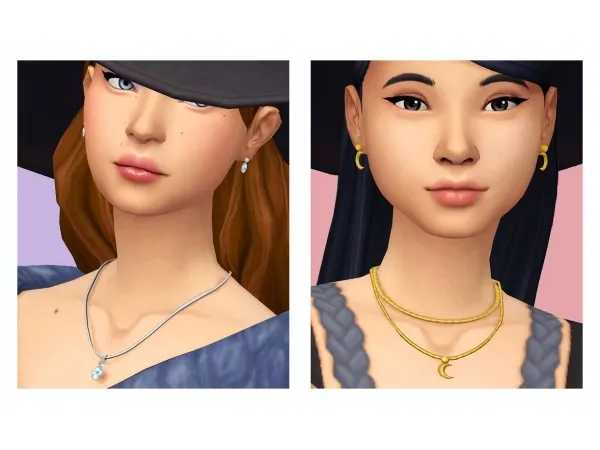 Maxis Match kumikya MOON SHARD JEWELLERY SET SIMBLREEN PT 1 - The Sims 4 Custom Content