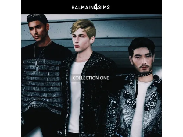 Alpha balmainforsims M COLLECTION ONE - The Sims 4 Custom Content