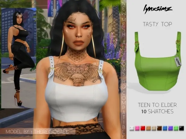 Alpha Lynxsimz Tasty Top by lynxsimz - The Sims 4 Custom Content