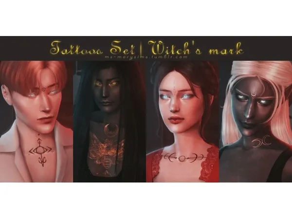 ms-marysims Tattoos Set by Witch`s mark