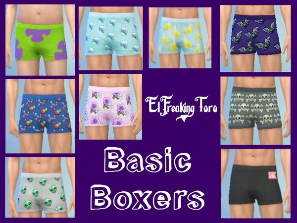 Alpha maxis match boxers - The Sims 4 Custom Content