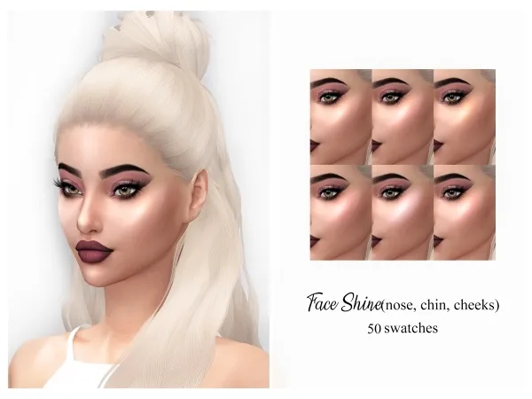 Alpha MIA FACE SHINE - The Sims 4 Custom Content
