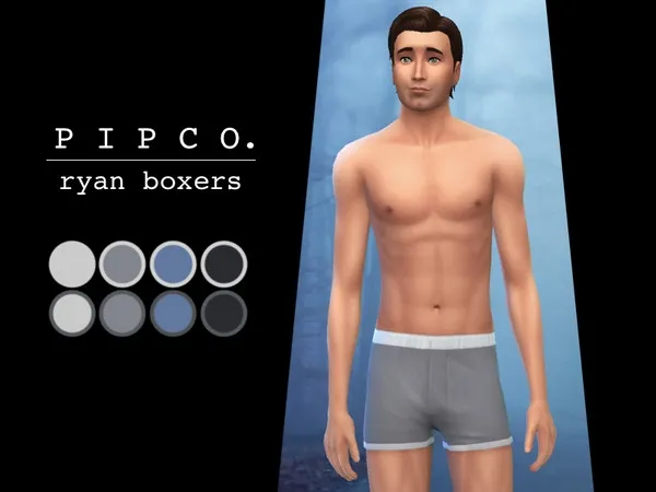 Alpha ryan boxers - The Sims 4 Custom Content