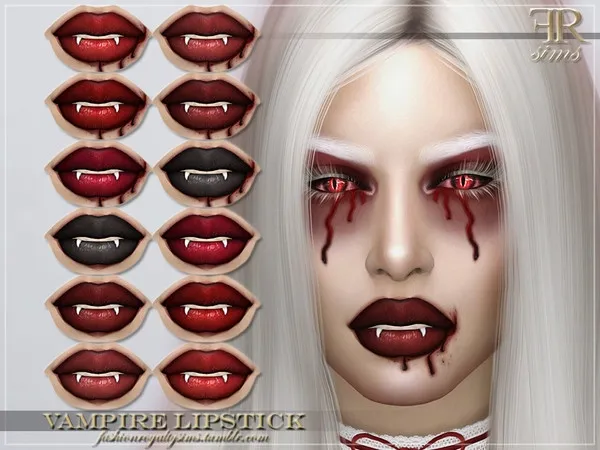 Alpha FRS Vampire Lipstick by thesimsresource - The Sims 4 Custom Content