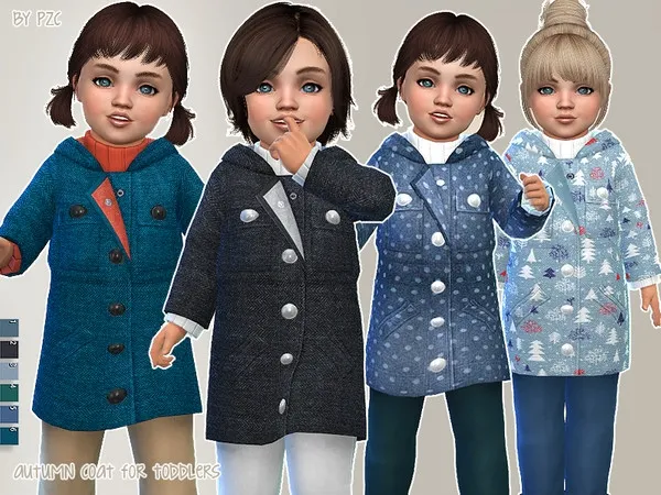 Maxis Match Autumn Coat For Toddlers - The Sims 4 Custom Content
