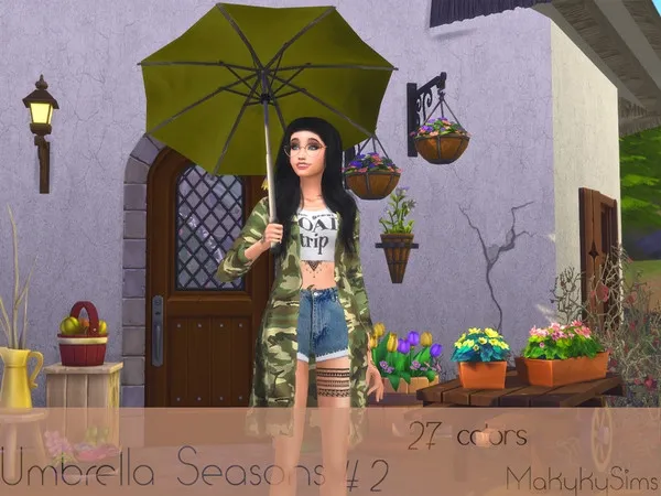 Alpha Umbrella Seasons 2 - The Sims 4 Custom Content