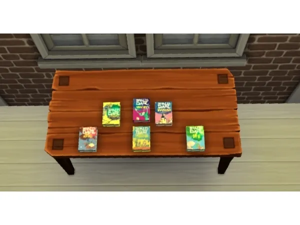 Maxis Match Roald Dahl Children's Books Readable by KaraStars - The Sims 4 Custom Content