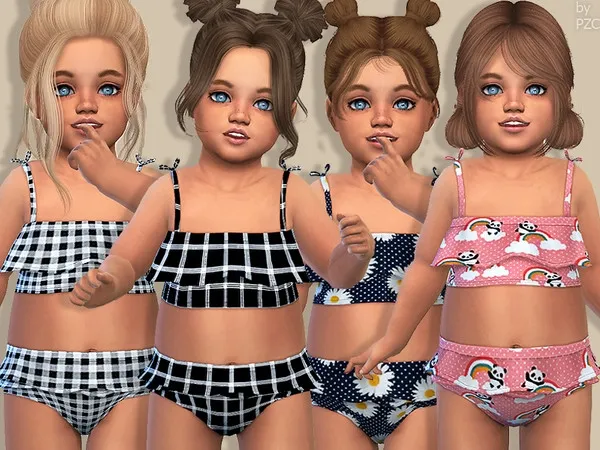 Maxis Match Sulani Toddler Swimsuits - The Sims 4 Custom Content