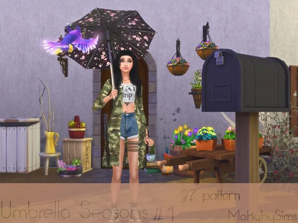 Alpha Umbrella Seasons 1 - The Sims 4 Custom Content
