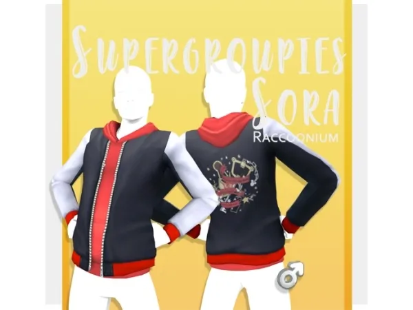 Alpha [Raccooned] Supergroupies Sora - The Sims 4 Custom Content