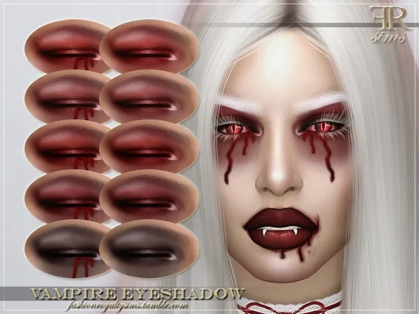 Alpha FRS Vampire Eyeshadow - The Sims 4 Custom Content