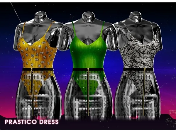 Alpha ICONIC Prastico Dress by iconic - The Sims 4 Custom Content