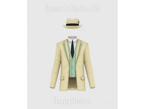 Maxis Match [Lonelyboy] Blessans Fashion Set - The Sims 4 Custom Content