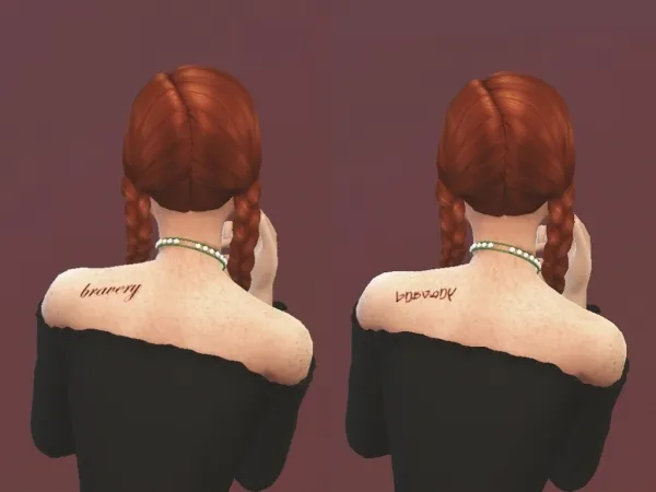 Mix nekochan simmer hogwarts houses tattoon - The Sims 4 Custom Content