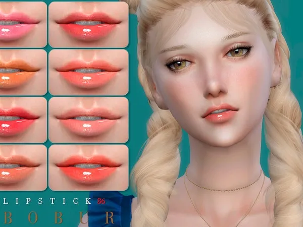 Maxis Match Bobur Lipstick 86 - The Sims 4 Custom Content