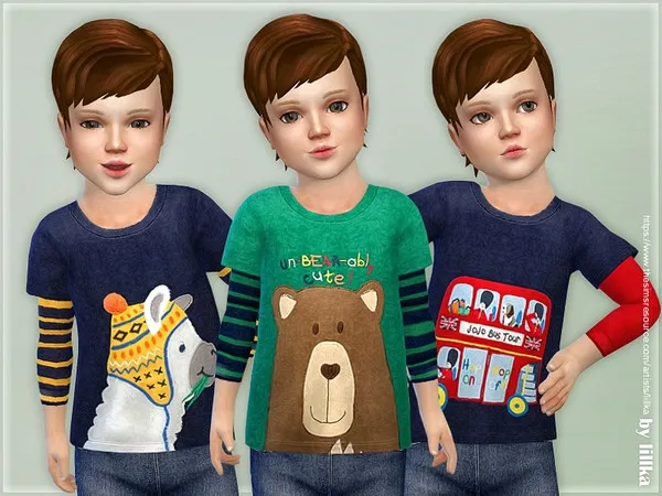 Maxis Match Sweatshirt for Toddler Boys - The Sims 4 Custom Content