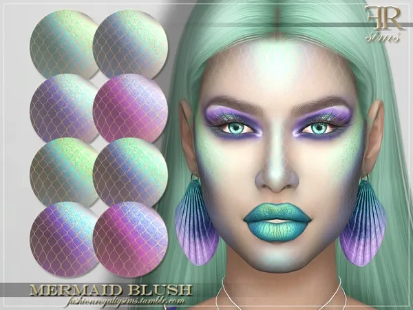 Alpha FRS Mermaid Blush - The Sims 4 Custom Content
