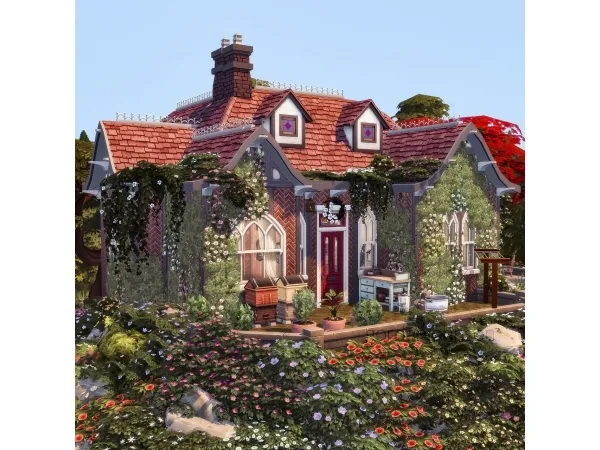 Maxis Match simnematographygj Good Witch Cottage - The Sims 4 Custom Content