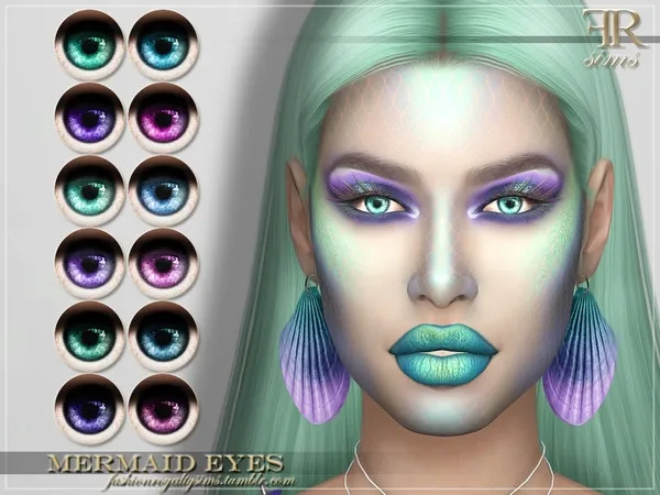 Alpha FRS Mermaid Eyes by thesimsresource - The Sims 4 Custom Content