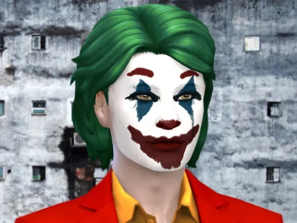 Alpha Joker face painting 2019 - The Sims 4 Custom Content