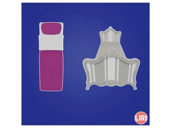 Alpha Soothing Sleeper Single Bed Separated by Lierie - The Sims 4 Custom Content