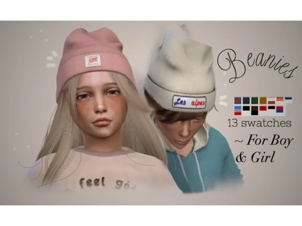 Maxis Match vintage simmer Street Beanies - The Sims 4 Custom Content
