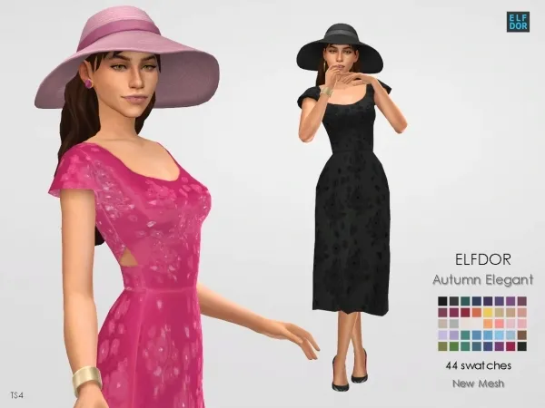 Maxis Match Autumn Elegant - The Sims 4 Custom Content