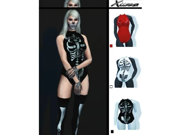 Alpha Xianna Halloween suit HQ - The Sims 4 Custom Content