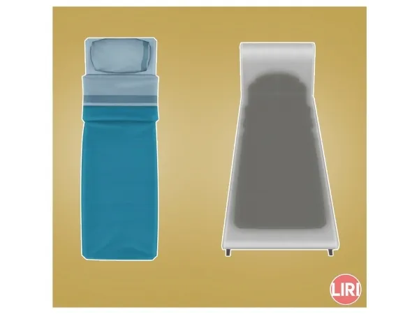 Maxis Match Discretion Single Bedsystem Separated by Lierie - The Sims 4 Custom Content