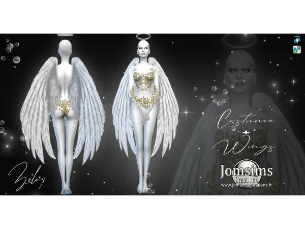 Alpha jomsimscreations ZELOX costume - The Sims 4 Custom Content