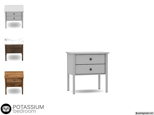 Potassium Bedside Table - The Sims 4 Custom Content