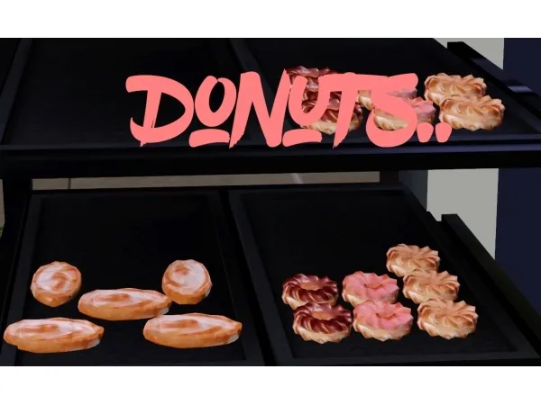 Go nuts For Donuts Edible Donuts by dinadine - The Sims 3 Custom Content